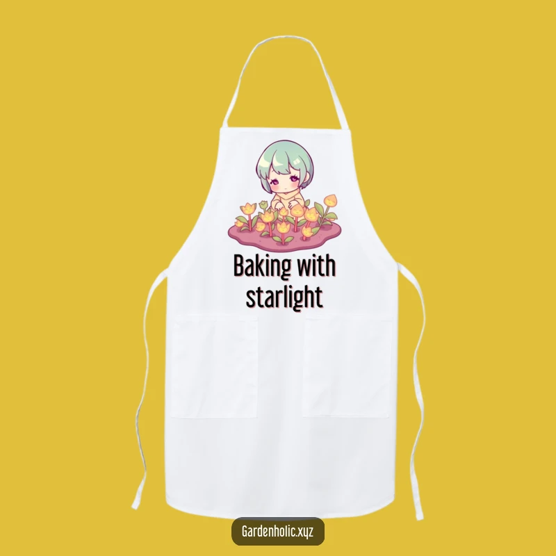 Funny Glowing Plant Gardener Apron - Enchanted Kitchen Wear Gift