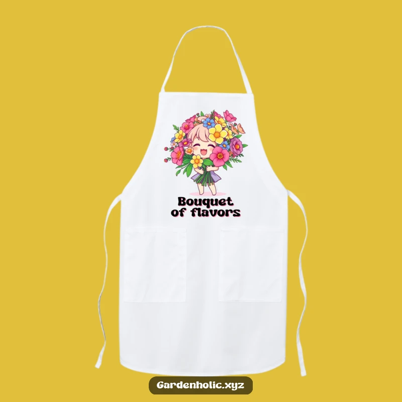 Funny Joyful Bouquet Character Apron - Cook with Joy Funny Gift