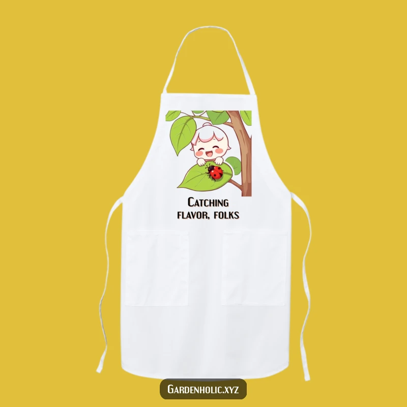 Funny Gardener's Apron: Joyful Ladybug Protector Bib for Outdoor Fun