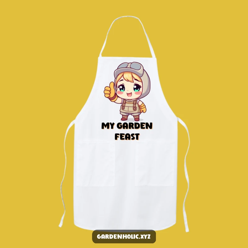 Funny Apron: Gardener Thumbs Up, Kitchen Funny Gift