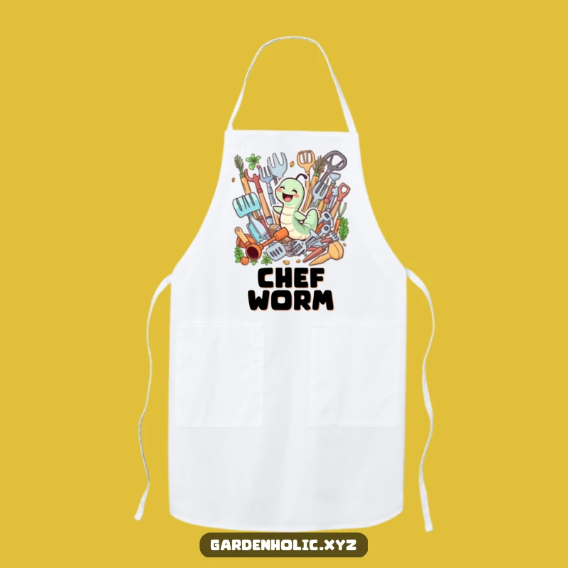 Funny Gardener Worm Apron: Tools & Fun, Get Dirty, Great Funny Gift