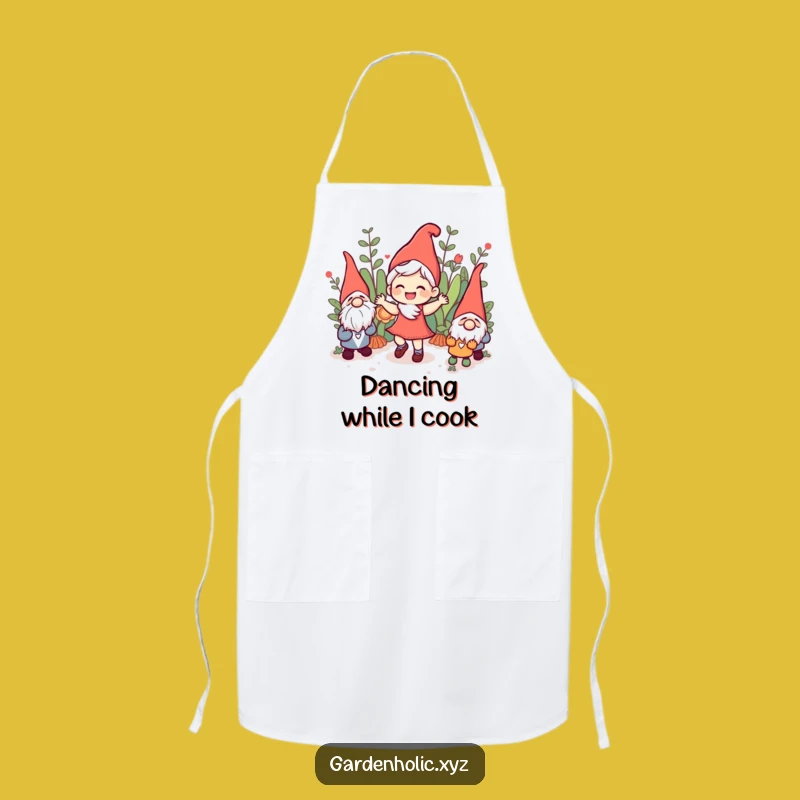 Funny Joyful Character Apron - Dance Your Way Through the Kitchen