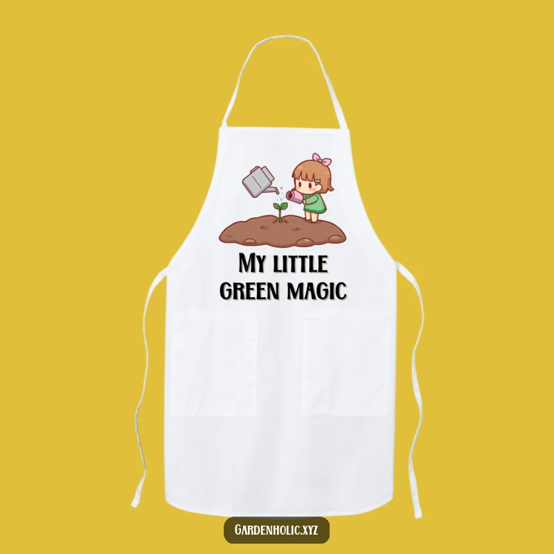 Funny Little Gardener Apron, Sprout Watering Kitchen Wear, Practical Funny Plant Gift