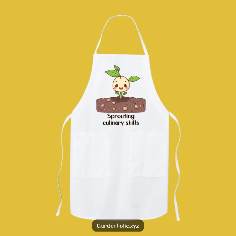 Funny Sprout Apron: Cheerful Kitchen Wear, A Hilarious Cooking Gift!