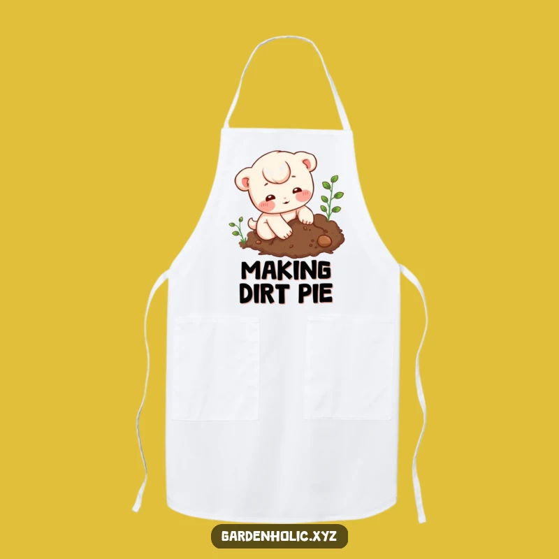 Funny Soil Digger Apron - Whimsical Character Kitchen Wear Gift