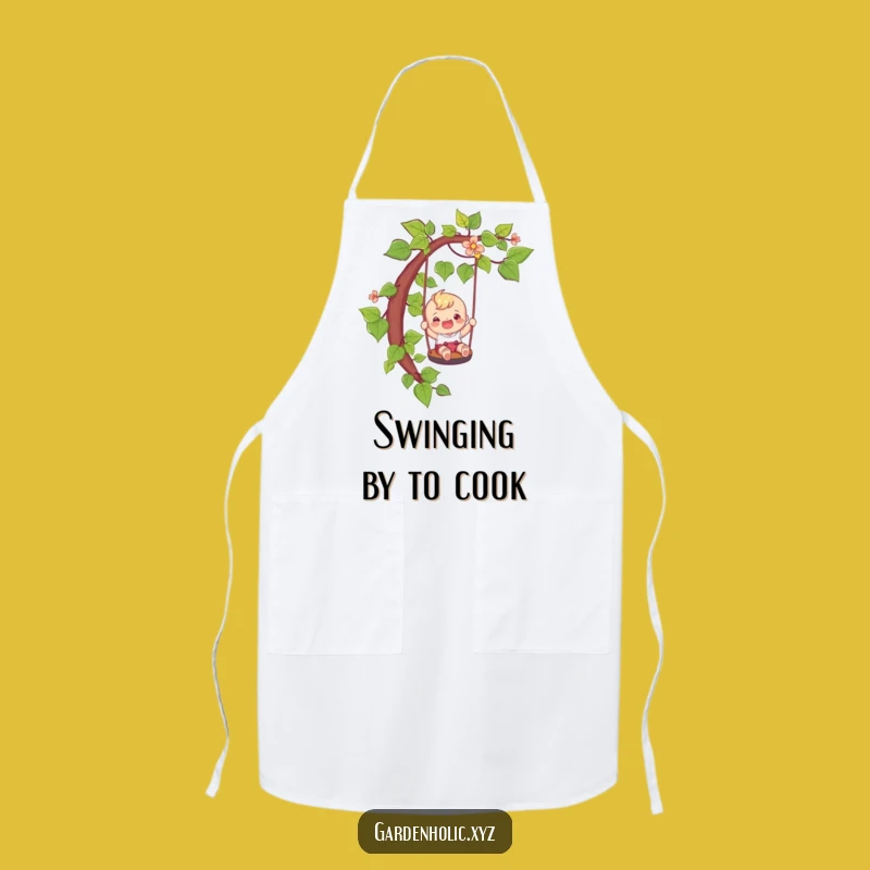 Funny Adventure Apron: Kitchen Vine Swing, Hilarious Playful Gift