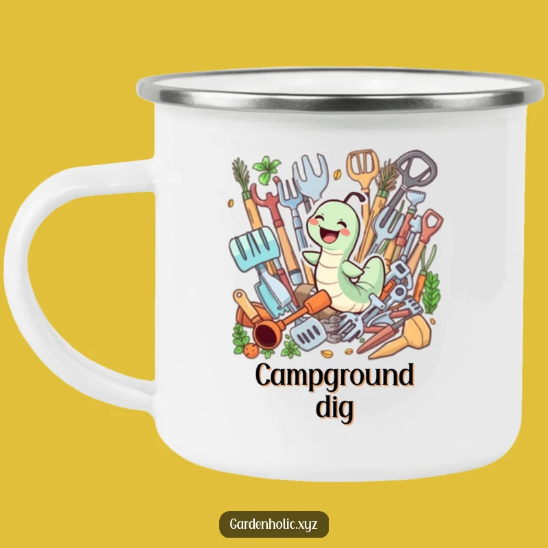 Funny Gardener Worm Mug: Outdoor Joy, Tool Fun, Ideal Funny Gift