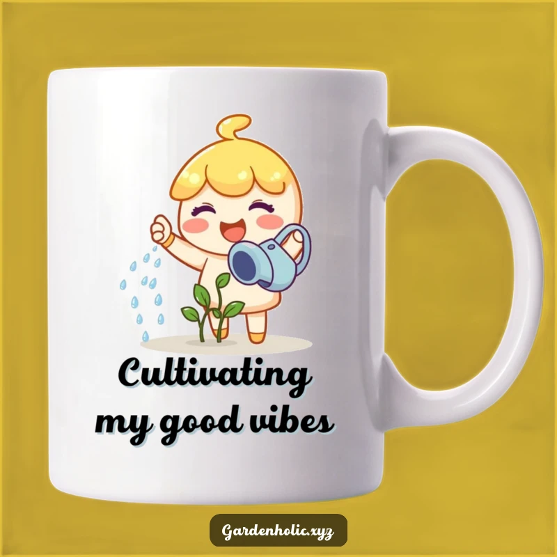 Funny Gardener Mug: Joyful Watering, Perfect Gift for Plant Lovers