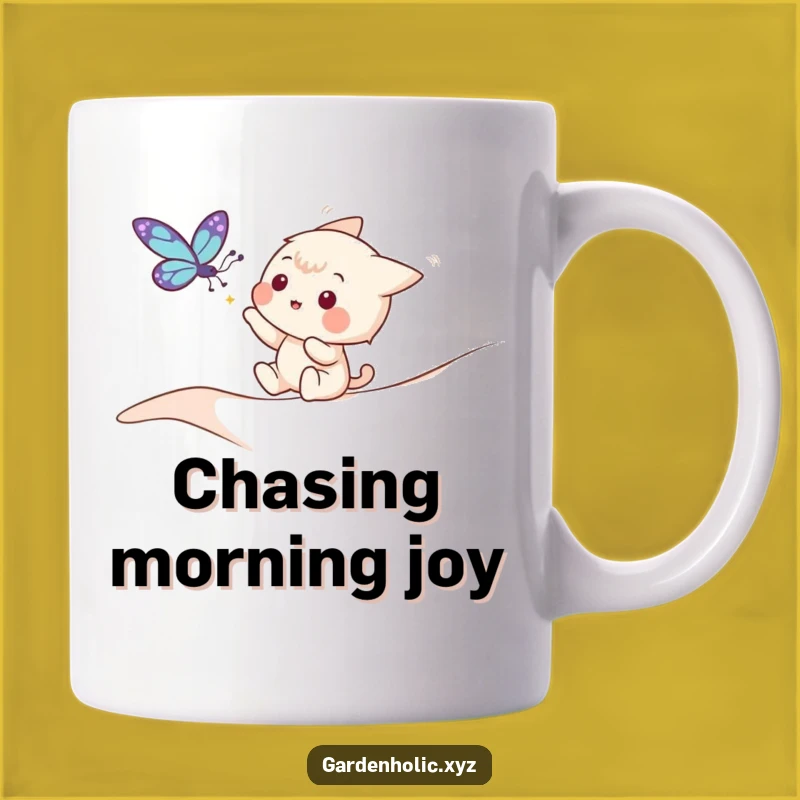 Funny Nature Lover Mug - Playful Butterfly Catcher, Whimsical Funny Gift!