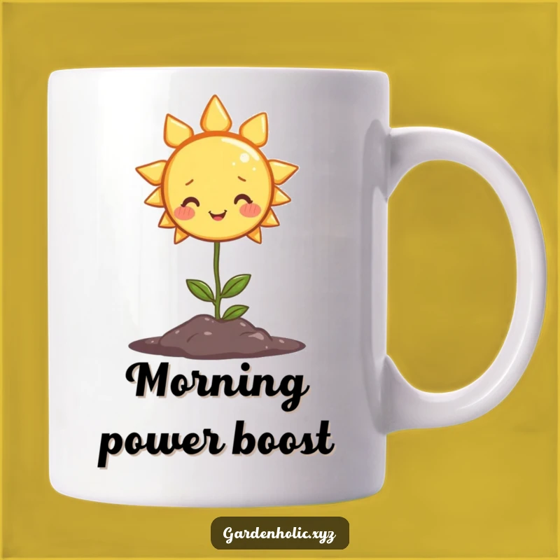 Funny Sun Plant Mug - Cheerful Sunshine Growth Gift