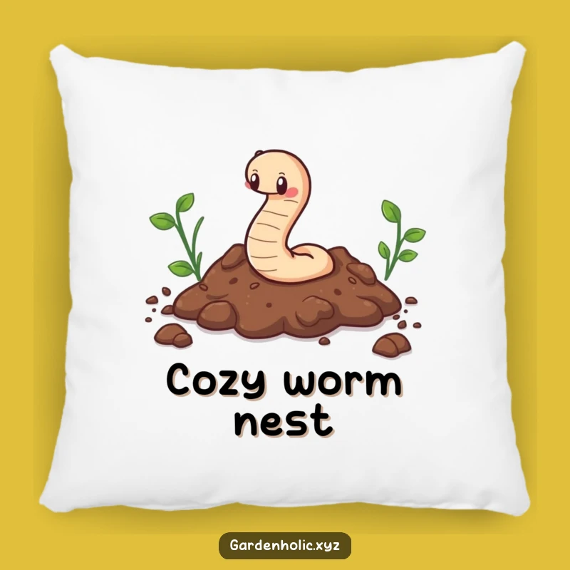 Funny Cute Worm Pillow Soft Comfort with Earthy Charm