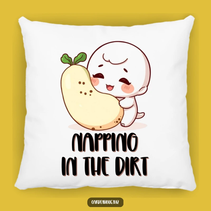 Funny Gardener Pillow: Soft and Giggling Decor Accent