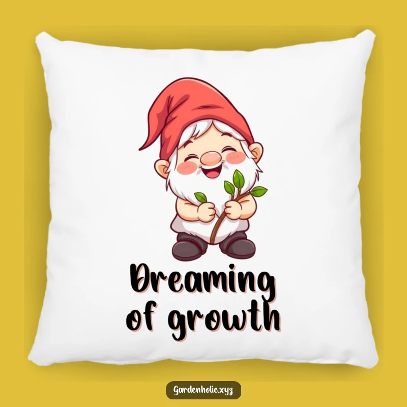 Funny Gnome Gardener Pillow: Cozy Comfort with a Hilarious Plant Loving Touch, Cute Gift!