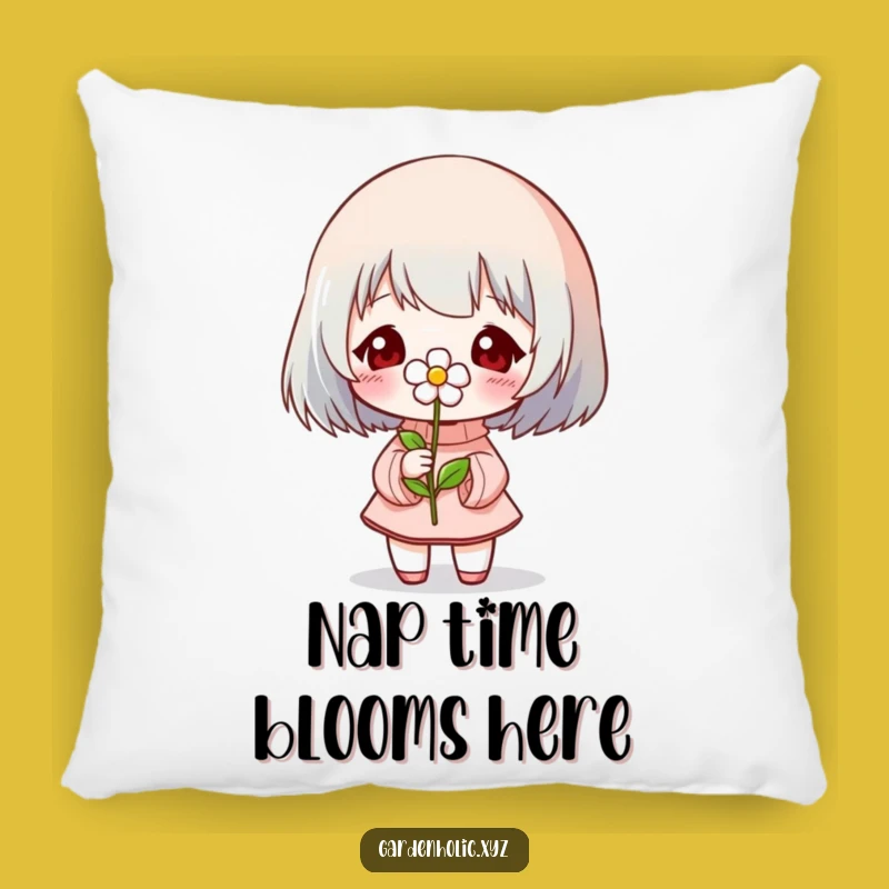 Funny Blooming Flower Pillow: Cozy Character Accent, Adorable Funny Gift for Any Room