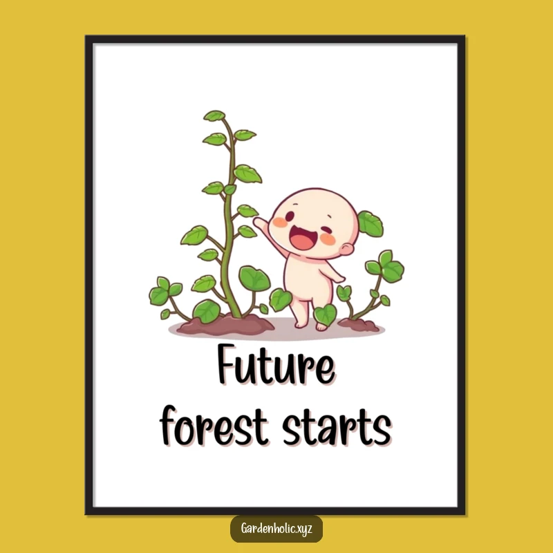 Funny Vine Growth Digital Art: Instant Plant Humor Download, Unique Funny Gift