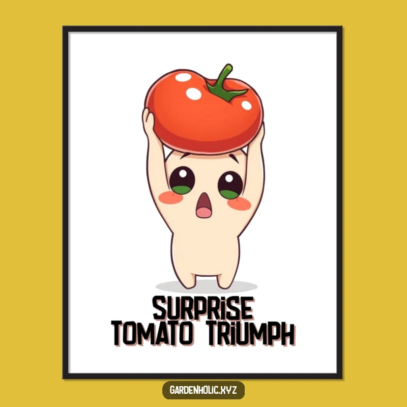 Funny Surprised Tomato Digital Art - Celebrate Your Harvest Instantly