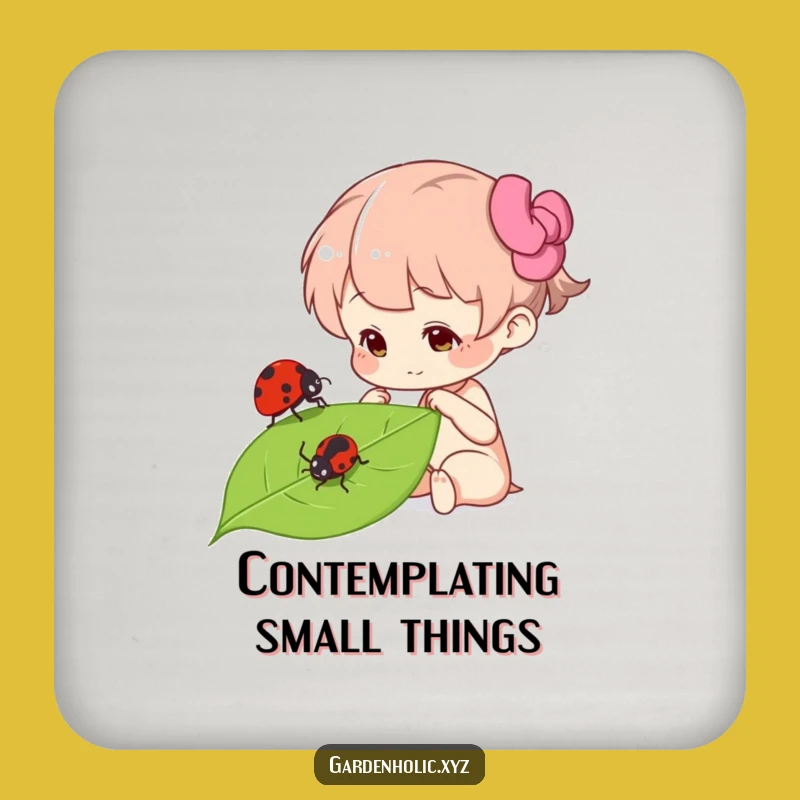 Funny Curious Character Coaster Set - Protect Surfaces with Nature's Charm