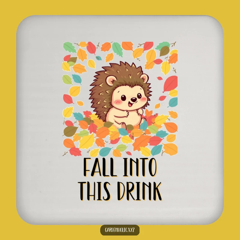 Funny Hedgehog Leaf Rolling Coaster - Protect Surfaces with Autumnal Charm
