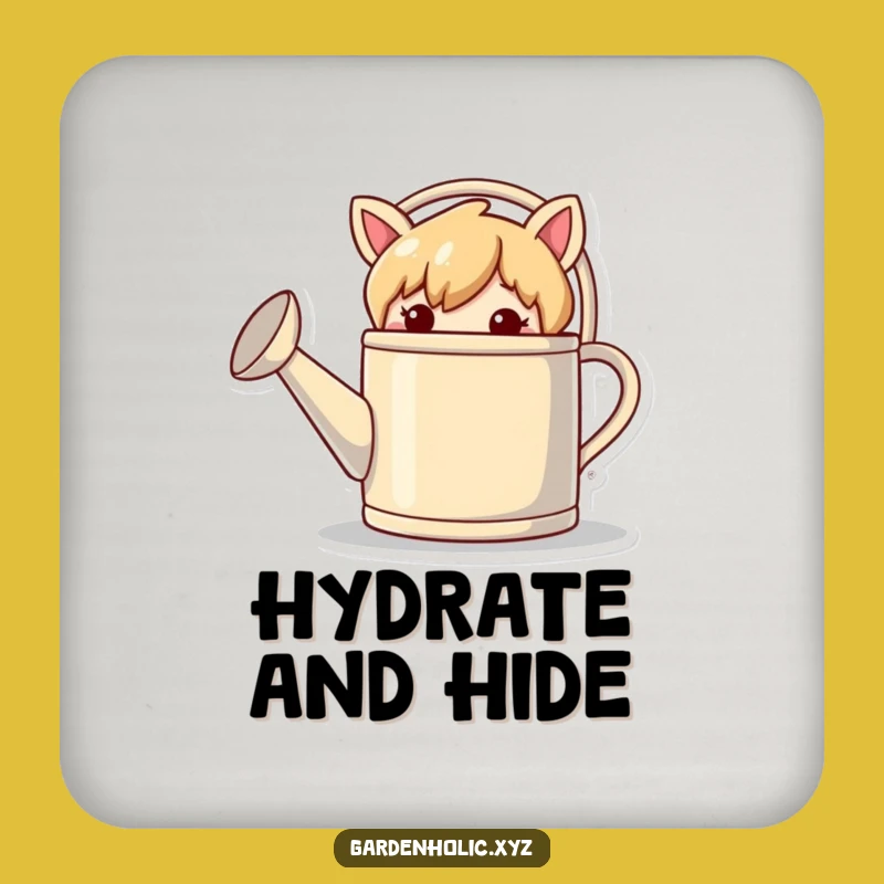 Funny Gardener Coaster - Mischievous Hiding Character, Charming Funny Gift!