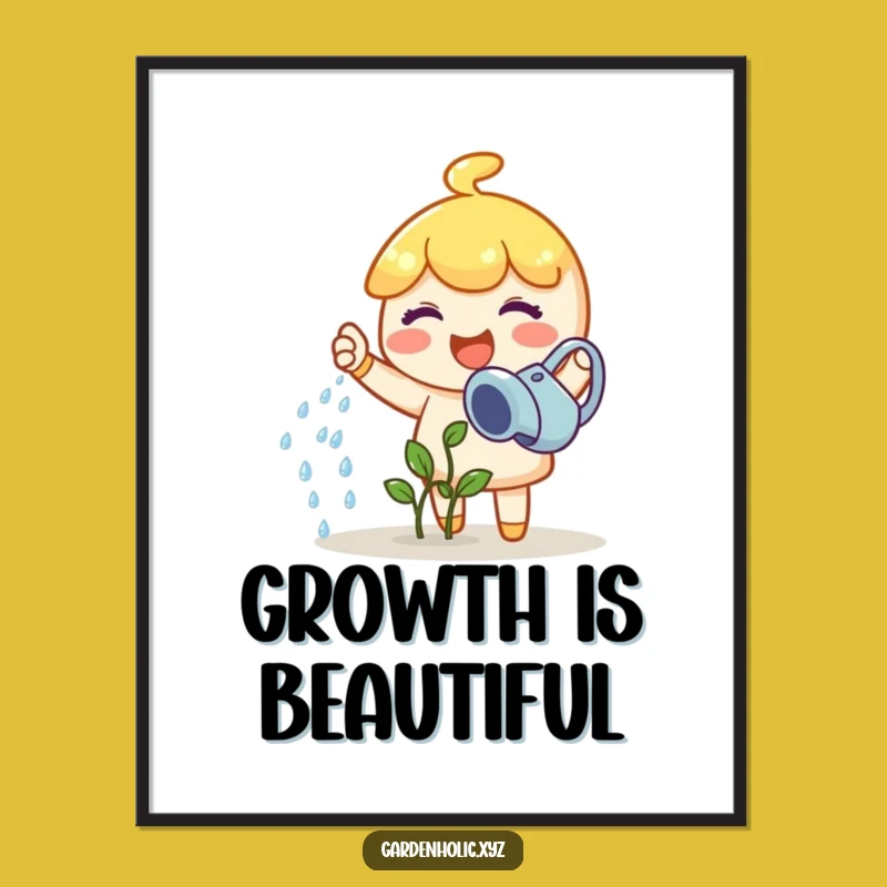 Funny Gardener Poster: Joyful Growth Art, Perfect Funny Gift Decor