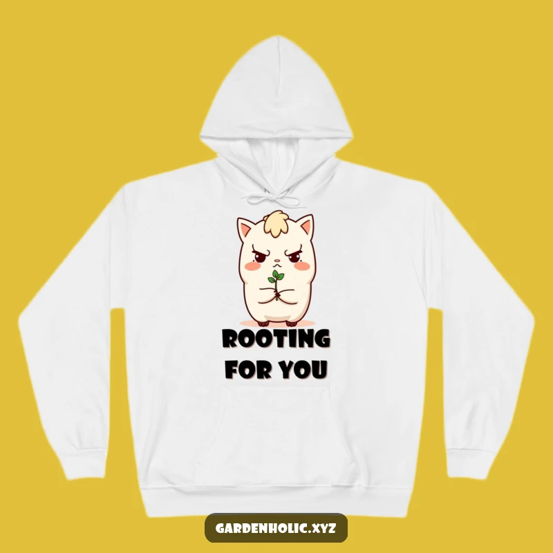 Funny Determined Sprout Character Hoodie - Cozy Up with This Funny Gift