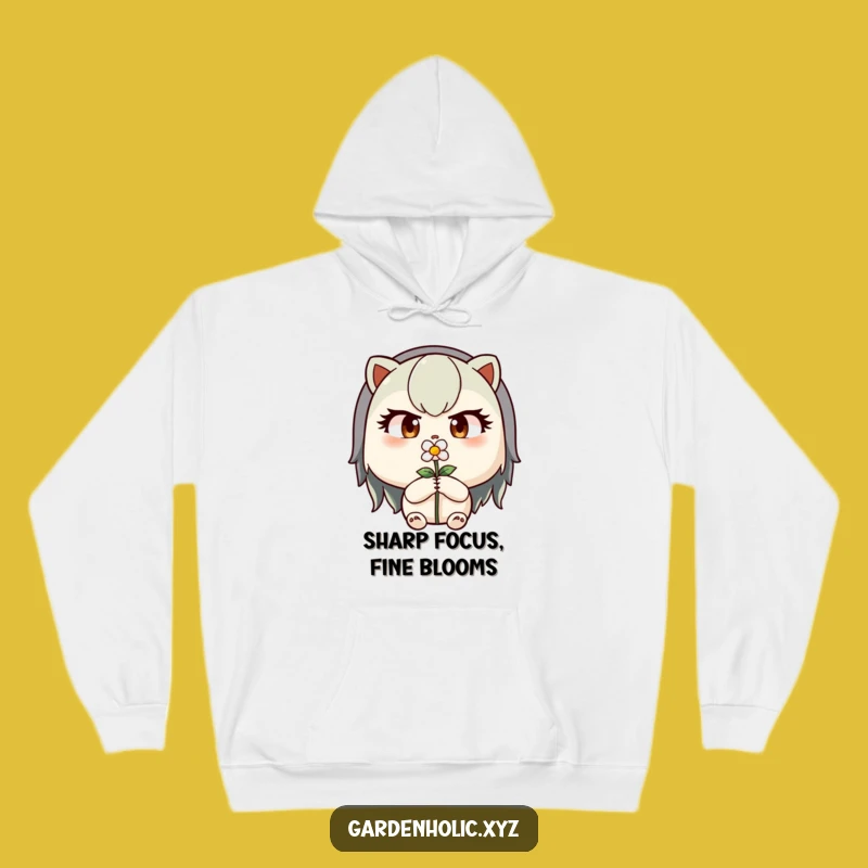Funny Precision Hoodie: Determined Gardener Pullover for Meticulous Care