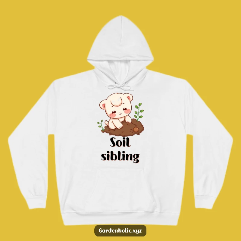 Funny Soil Digger Hoodie - Cozy Character Gardening Sweatshirt Gift