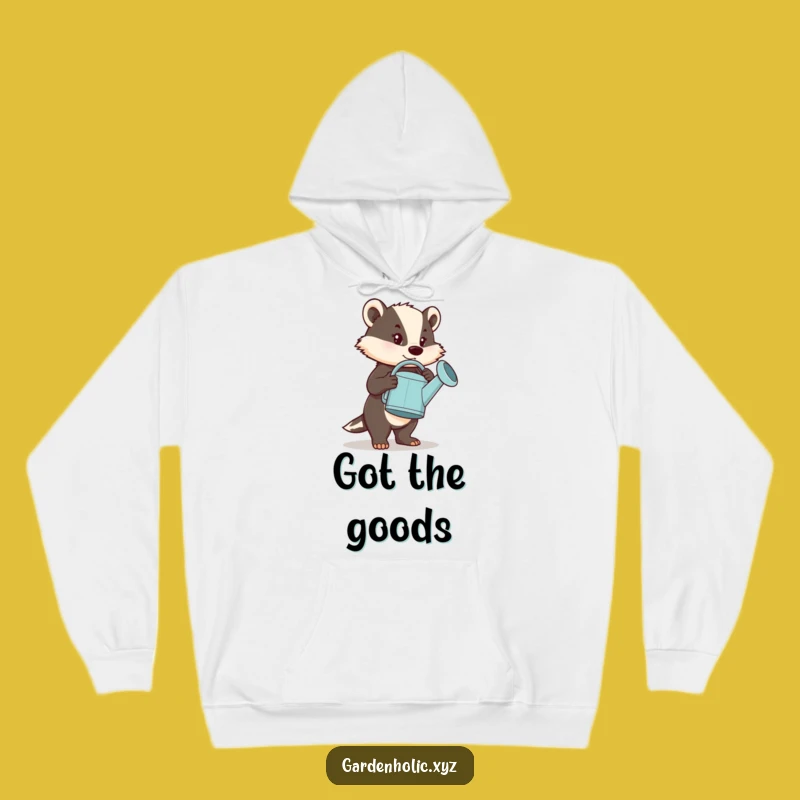 Funny Determined Badger Hoodie: Cozy Strength, Big Task Humor, Perfect Funny Gift