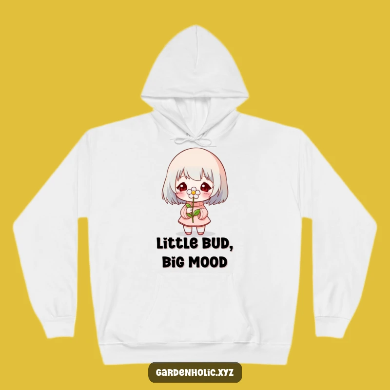 Funny Blooming Flower Hoodie: Cozy Character Wear, Ideal Funny Gift for Plant Lovers