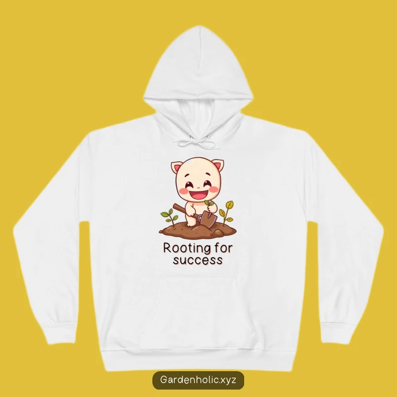 Funny Garden Starter Hoodie: Cheerful Character Pullover for Budding Gardeners