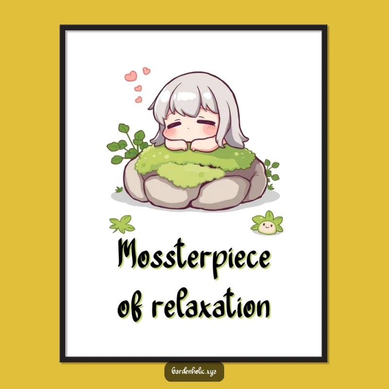 Funny Free Printable Wall Art: Zen Moment Character, Downloadable Art for Relaxation