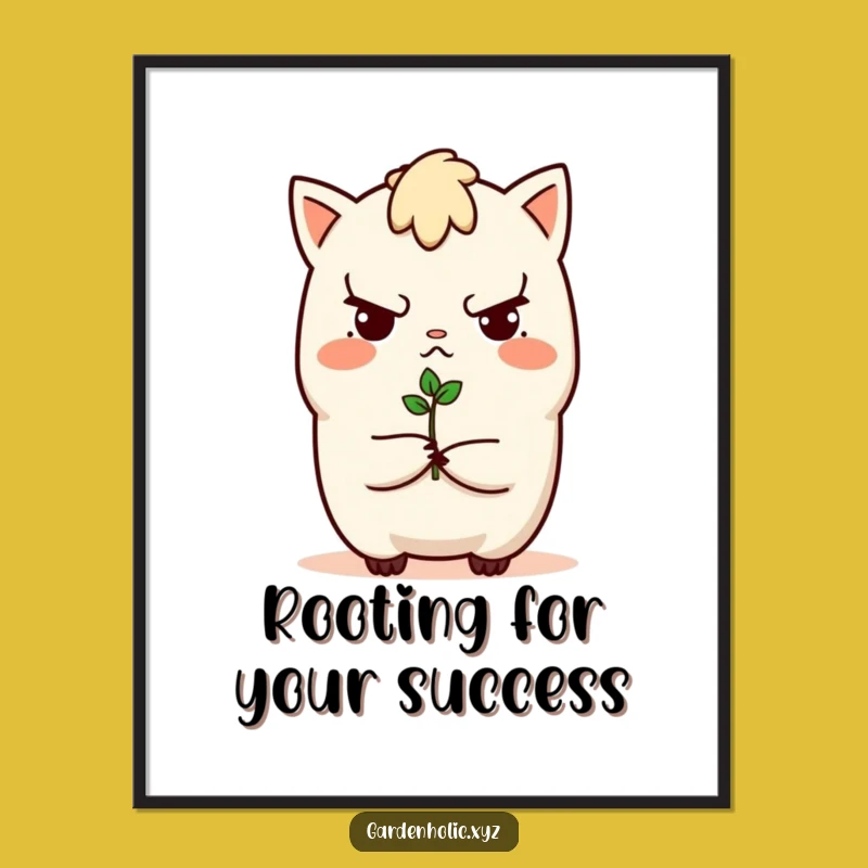 Free Printable Sprouting Hope Wall Art: Funny Downloadable Gift