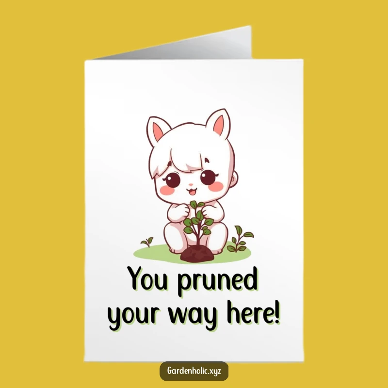 Free Printable Congrats Card: Gardener's Achievement - Funny Downloadable Gift