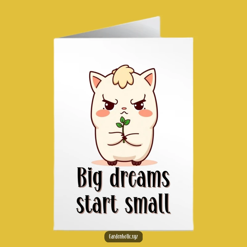 Free Printable Sprouting Success Card: Funny Downloadable Gift