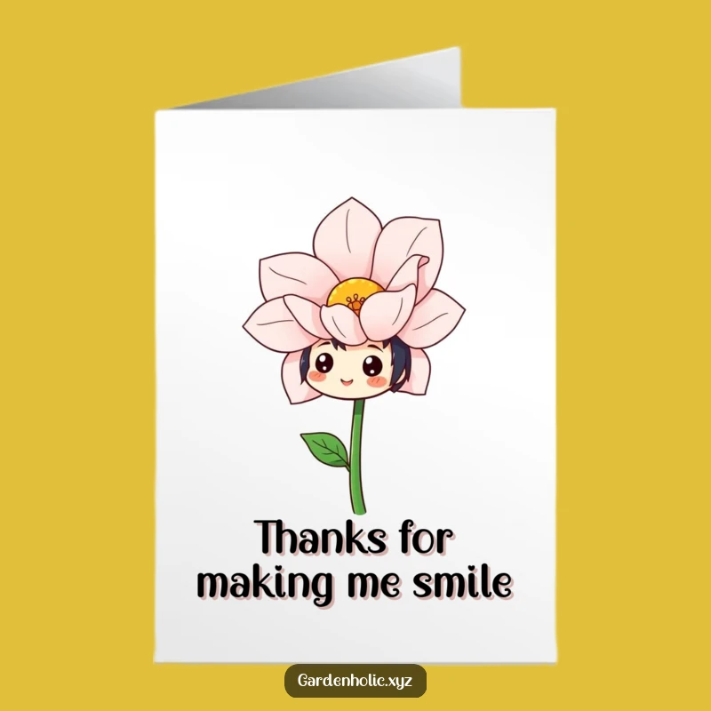Free Printable Thank You Card: Blooming Gratitude, Cheerful Downloadable Gift