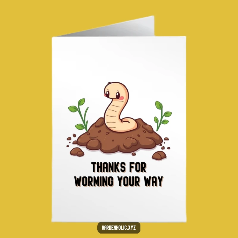 Free Printable Thank You Worm Card: Funny Downloadable Gratitude from the Ground Up