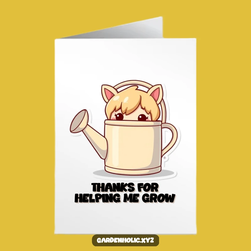 Free Printable Thank You Card: Watering Can Prankster Thanks, Funny Gift!