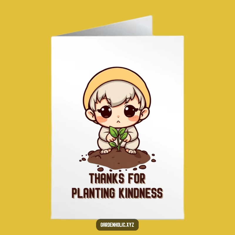 Free Printable Thank You Card: Hopeful Planter, Funny Downloadable Gift