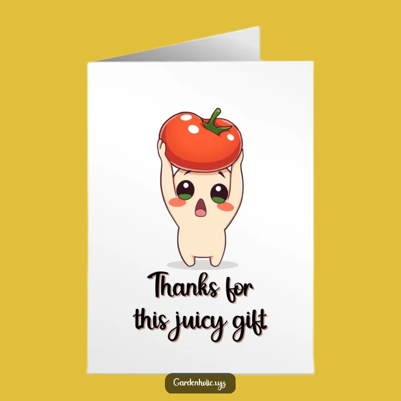 Free Printable Tomato Surprise Thank You Card - Fun Downloadable Gift for Gratitude