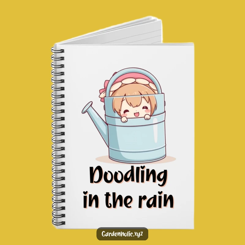 Funny Peeker Notebook: Watering Can Smile, Journaling Gift