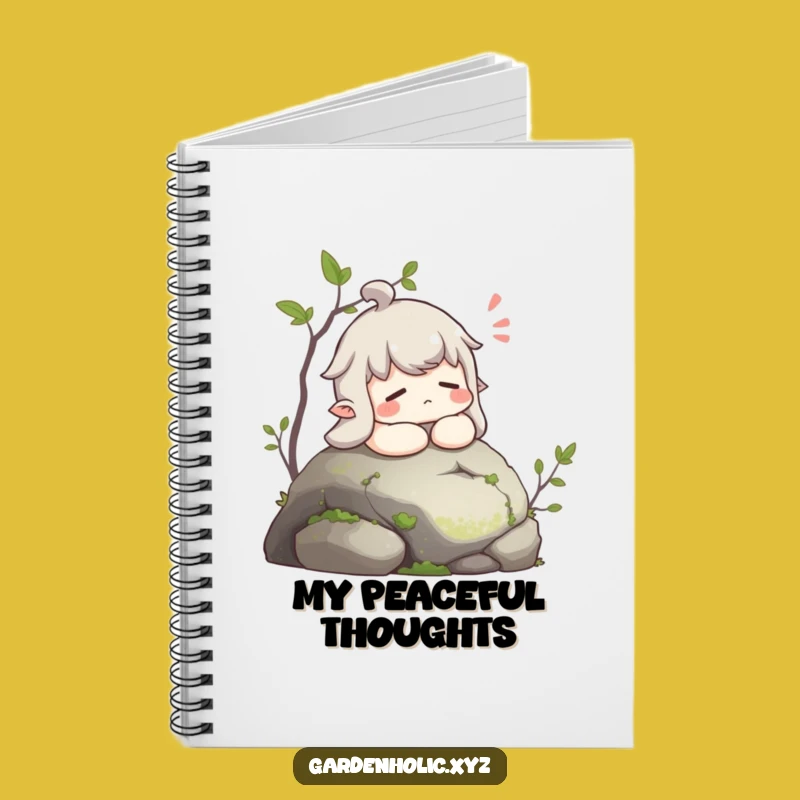 Funny Contented Sigh Notebook: Jot Down Peaceful Thoughts