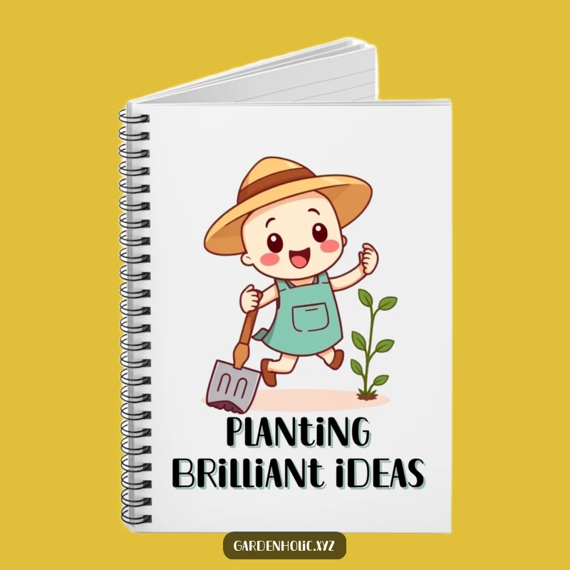 Funny Garden Hoe Notebook - Cheerful Hop Journal Gift