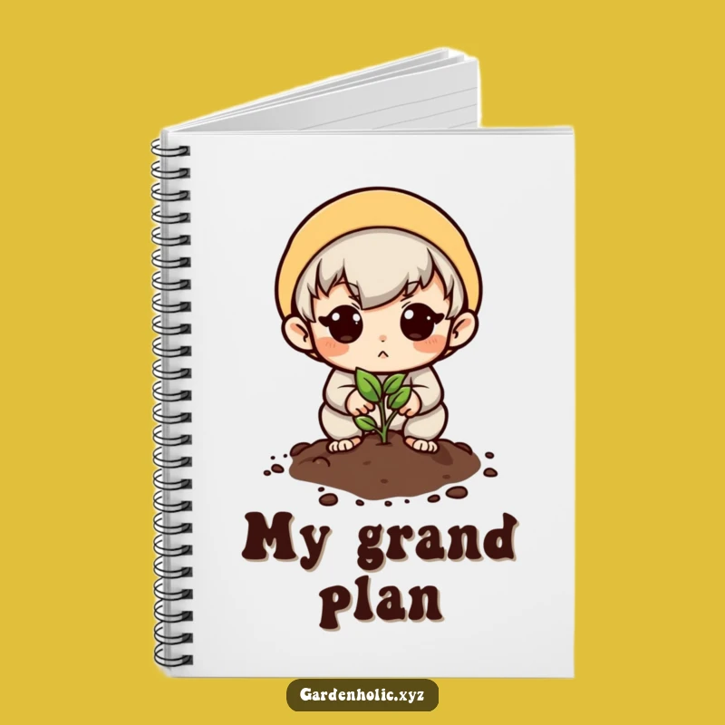 Funny Hopeful Planter Notebook: Seed Planting Character, Journal Gift!