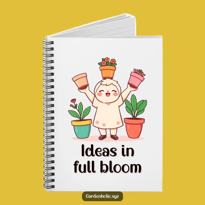 Funny Gardener Notebook: Juggling Ideas, Perfect Playful Gift