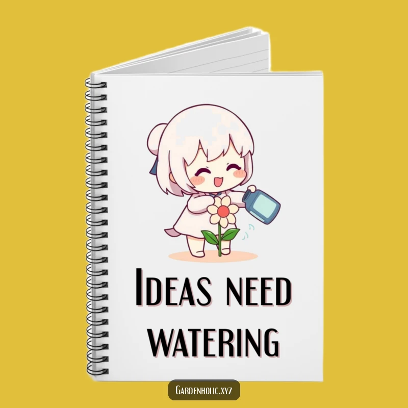 Funny Flower Watering Notebook: Plant Your Ideas, Perfect Funny Gift
