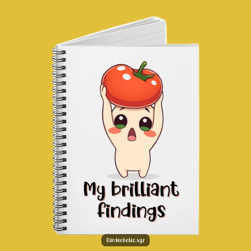 Funny Surprised Tomato Notebook - Jot Down Your Amazing Discoveries