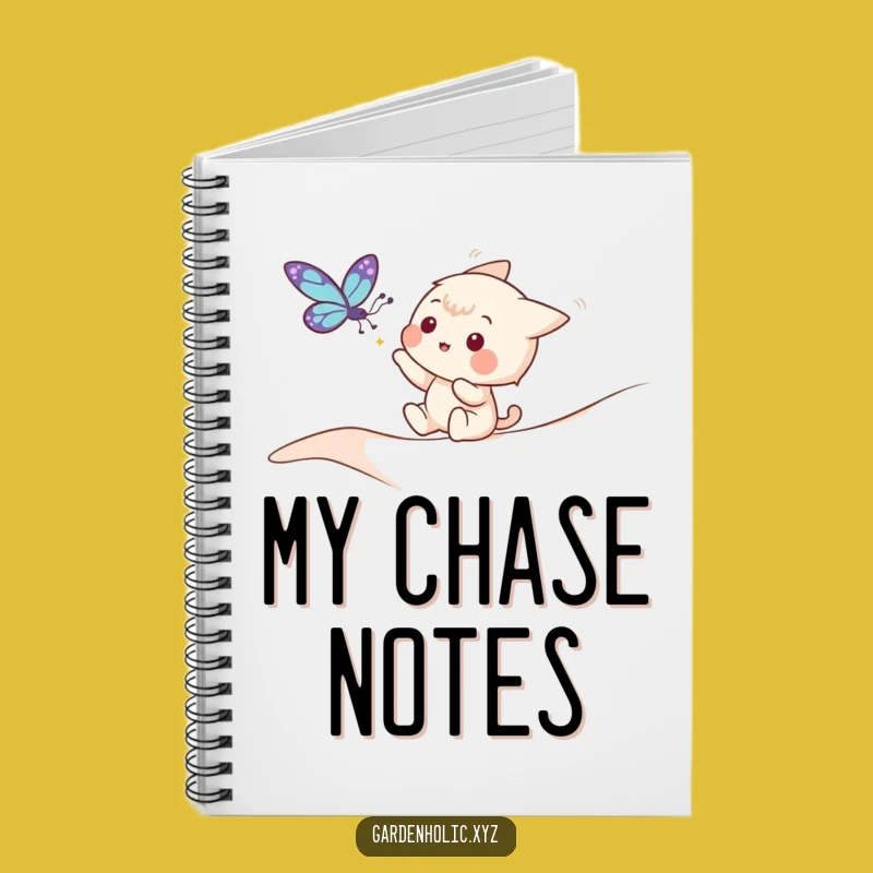 Funny Nature Journal - Playful Butterfly Chase Notes, Creative Funny Gift!