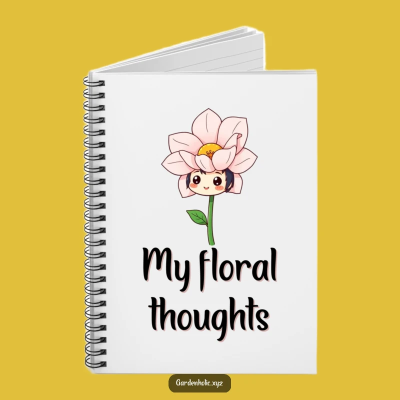 Funny Cheerful Flower Admirer Notebook: Jot Down Happy Thoughts