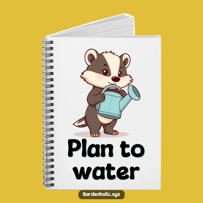 Funny Determined Badger Notebook: Plan Big, Write Funny, Perfect Funny Gift