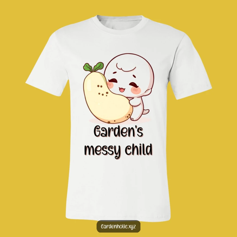 Funny Gardener T-Shirt: Giggling Veggie Admiring Tee